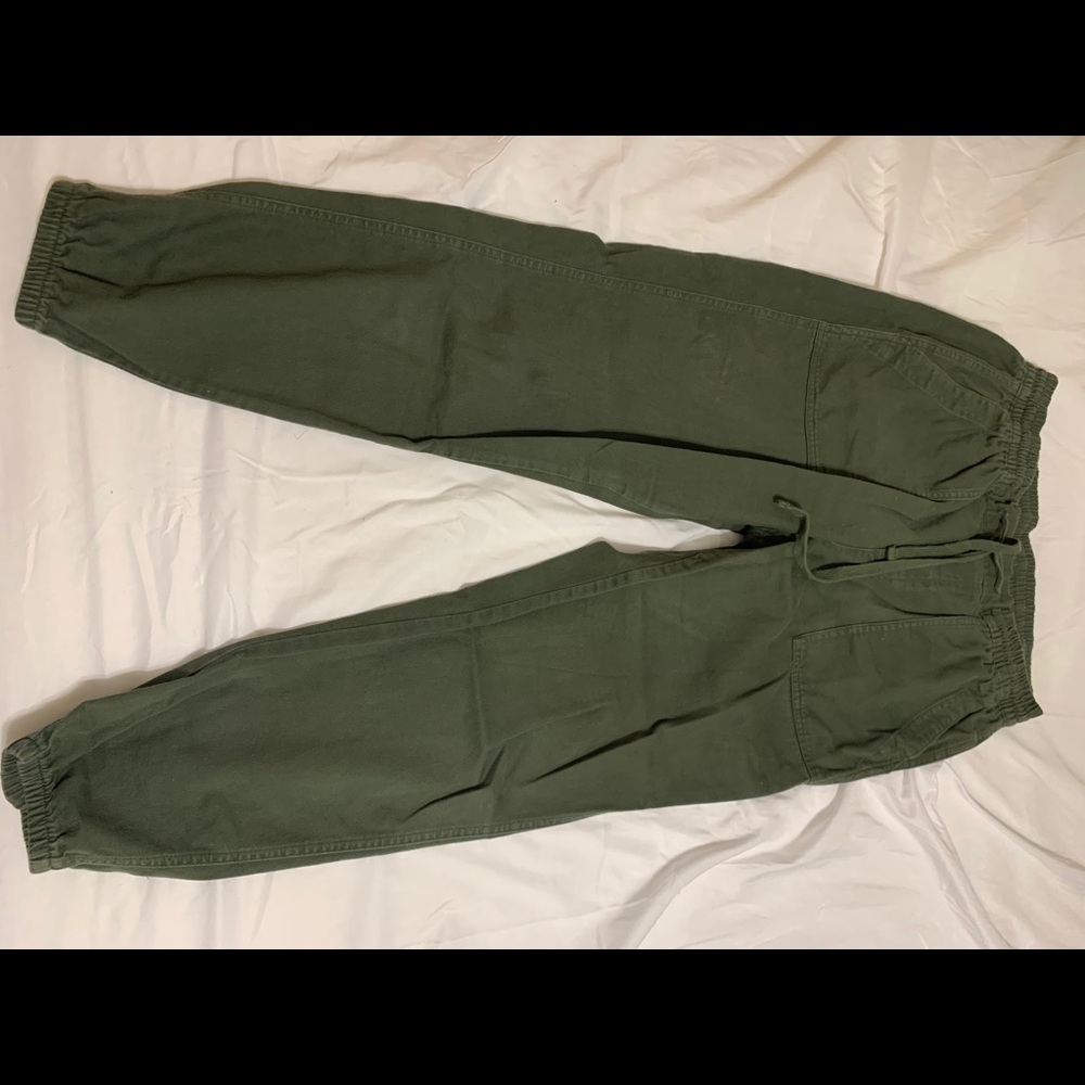 Green joggers